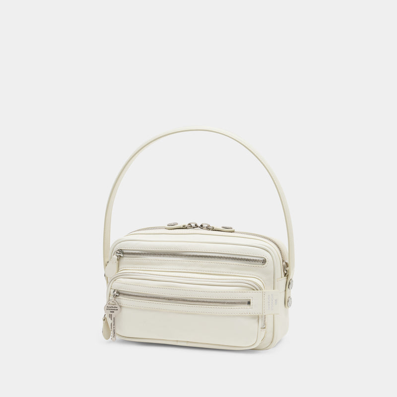 Sac Porté Épaule Camero Party - Acne Studios - Cuir - Blanc