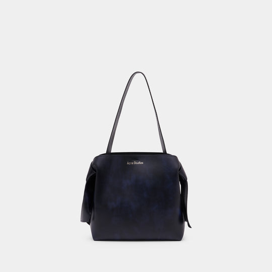 Sac Porté Épaule Musubi Midi New Aged - Acne Studios - Cuir - Bleu Foncé