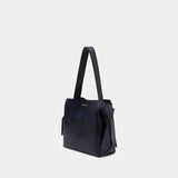 Sac Porté Épaule Musubi Midi New Aged - Acne Studios - Cuir - Bleu Foncé