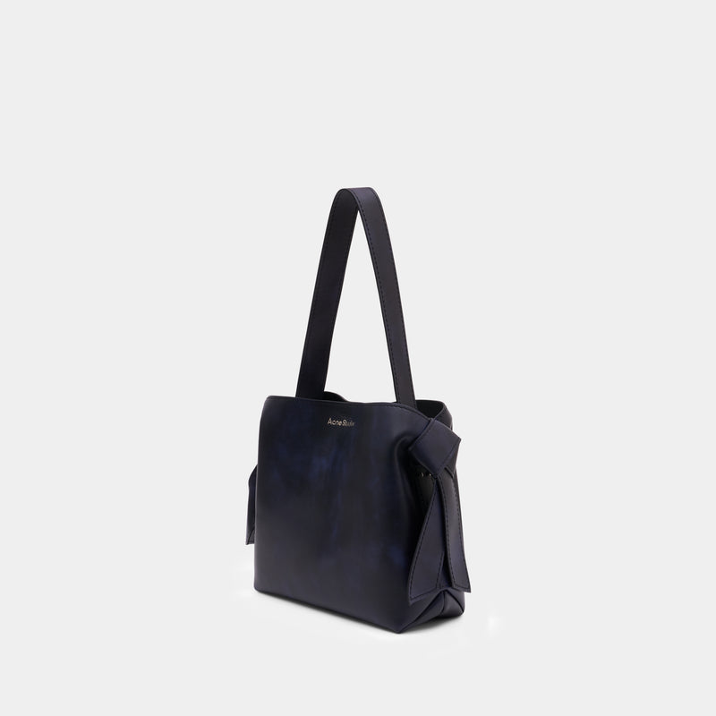 Sac Porté Épaule Musubi Midi New Aged - Acne Studios - Cuir - Bleu Foncé