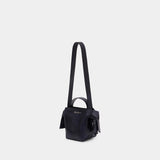 Sac À Bandoulière Musubi Mini Aged R - Acne Studios - Cuir - Bleu Foncé