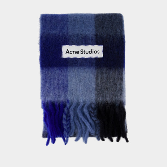Écharpe - Acne Studios - Laine - Bleu