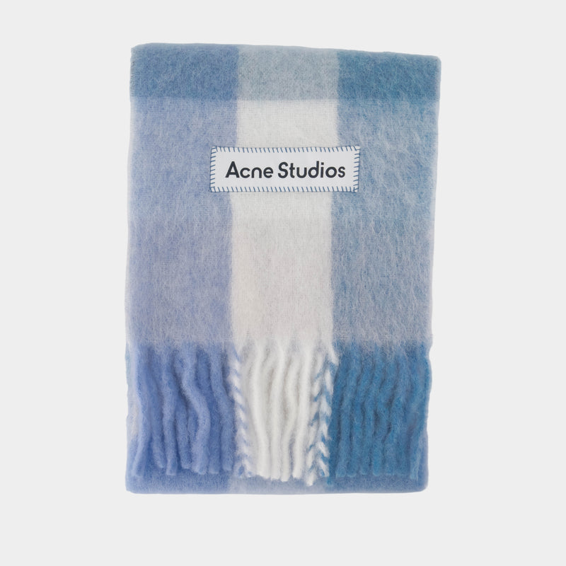 Écharpe - Acne Studios - Laine - Bleu