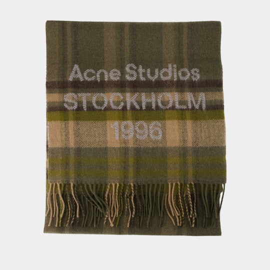 Écharpe - Acne Studios - Laine - Vert