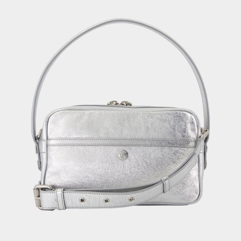 Sac Porté Épaule Camero Party - Acne Studios - Cuir - Argenté