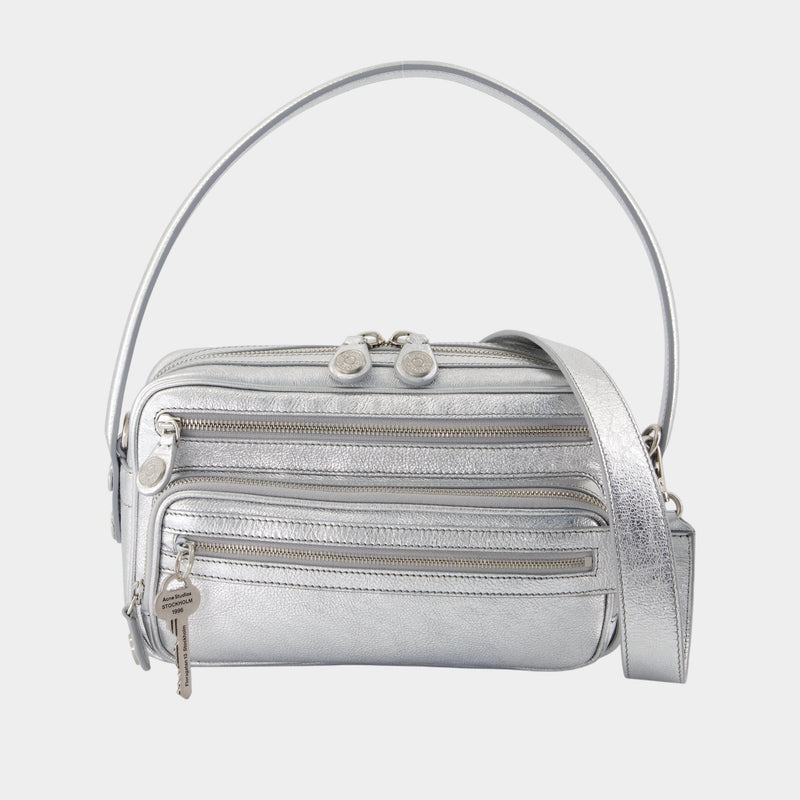 Sac Porté Épaule Camero Party - Acne Studios - Cuir - Argenté