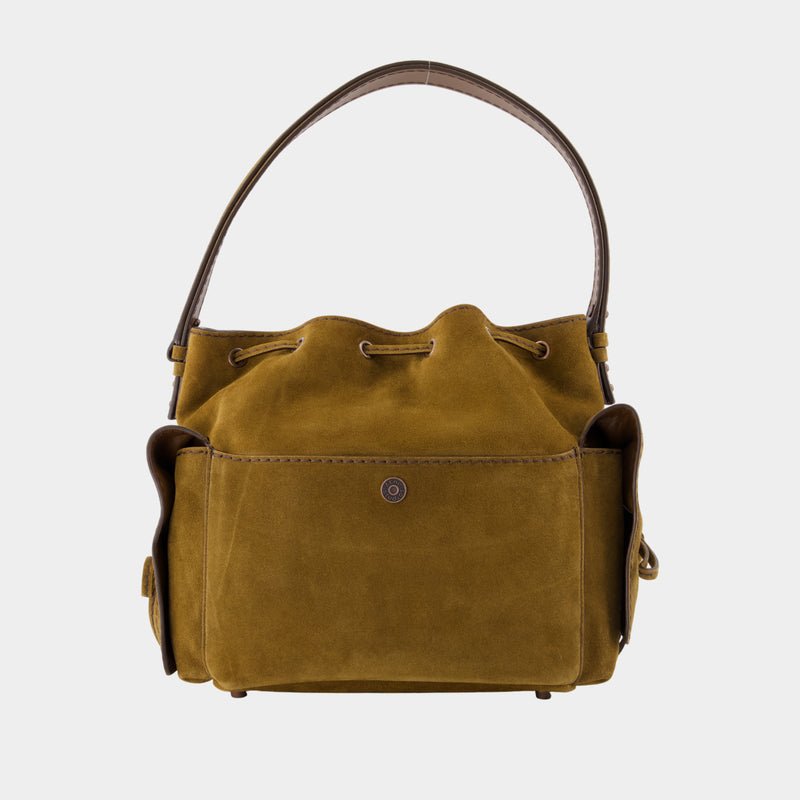 Sac À Bandoulière Multipocket - Acne Studios - Cuir - Marron
