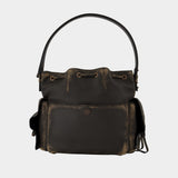 Sac À Bandoulière Multipocket - Acne Studios - Cuir - Marron