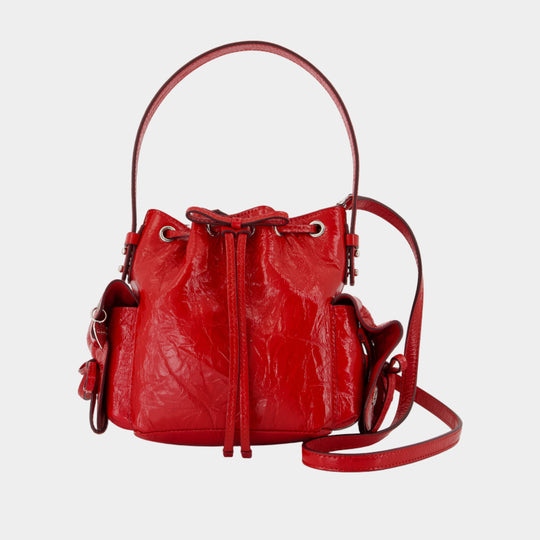 Sac À Bandoulière Multipocket Mini - Acne Studios - Cuir - Rouge