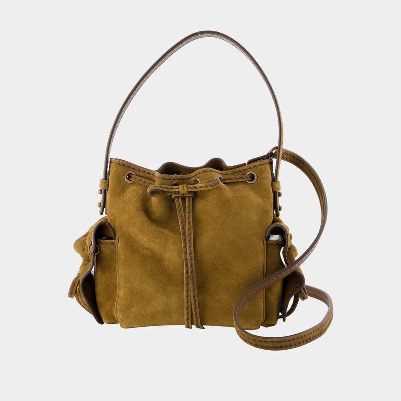 Sac À Bandoulière Multipocket Mini - Acne Studios - Cuir - Marron