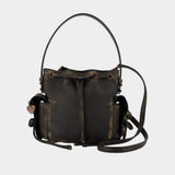 Sac À Bandoulière Multipocket Mini - Acne Studios - Cuir - Marron