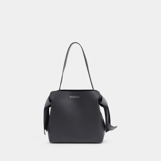 Sac Porté Épaule Musubi Midi New - Acne Studios - Cuir - Gris Foncé