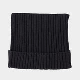 Bonnet - Acne Studios - Coton - Gris Foncé