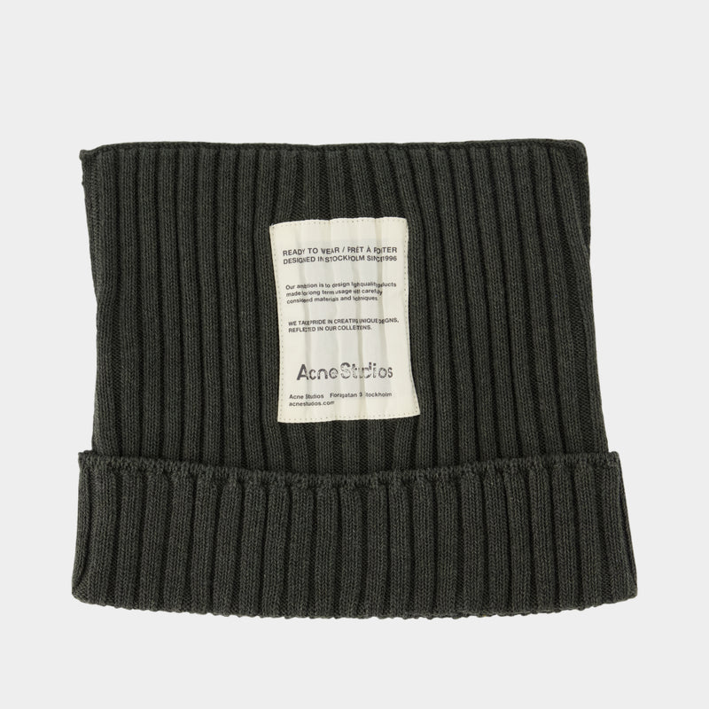 Bonnet - Acne Studios - Coton - Vert