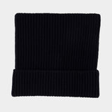 Bonnet - Acne Studios - Coton - Noir