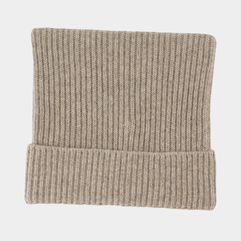 Bonnet - Acne Studios - Coton - Beige