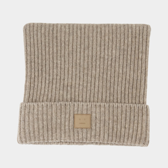 Bonnet - Acne Studios - Coton - Beige