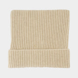 Bonnet - Acne Studios - Coton - Beige