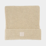Bonnet - Acne Studios - Coton - Beige
