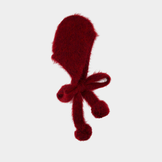 Bonnet Fn Ux Accs000195 - Acne Studios - Laine - Bordeaux