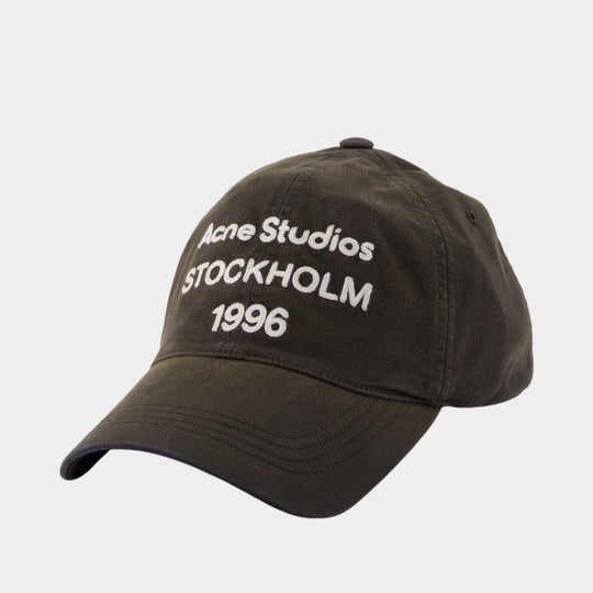 Casquette - Acne Studios - Coton - Noir Délavé