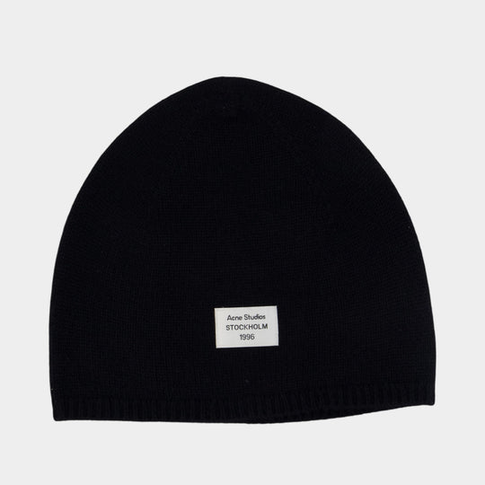 Bonnet - Acne Studios - Coton - Noir