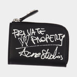 Portefeuille - Acne Studios - Cuir - Noir
