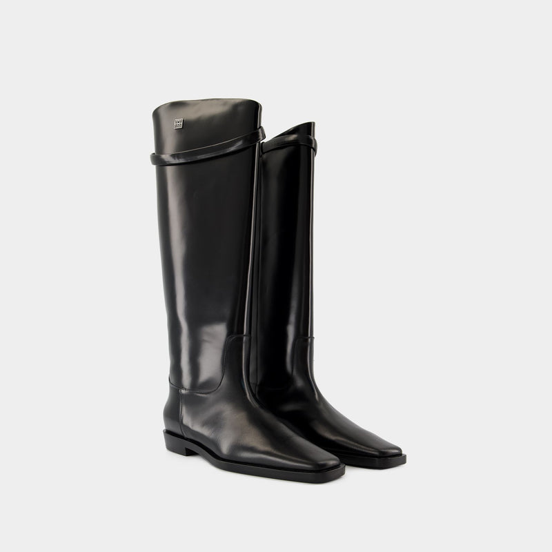 Bottes The Riding - TOTEME - Cuir - Noir