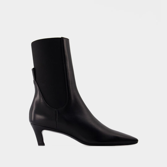 Bottes The Mid Heel - TOTEME - Cuir - Noir
