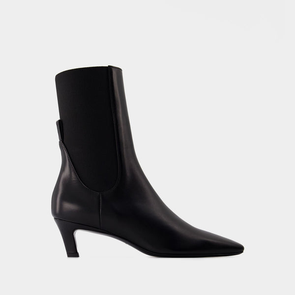 Bottes The Mid Heel - TOTEME - Cuir - Noir