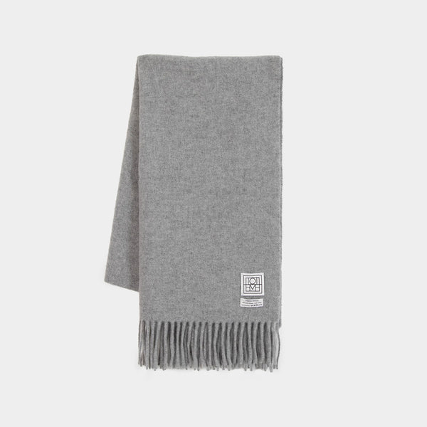Écharpe Classique - TOTEME - Laine - Gris