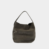 Cabas Belted - TOTEME - Cuir - Gris