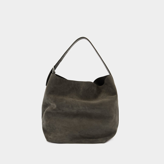 Cabas Belted - TOTEME - Cuir - Gris