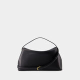 Sac À Main T Lock Top Handle - TOTEME - Cuir - Noir