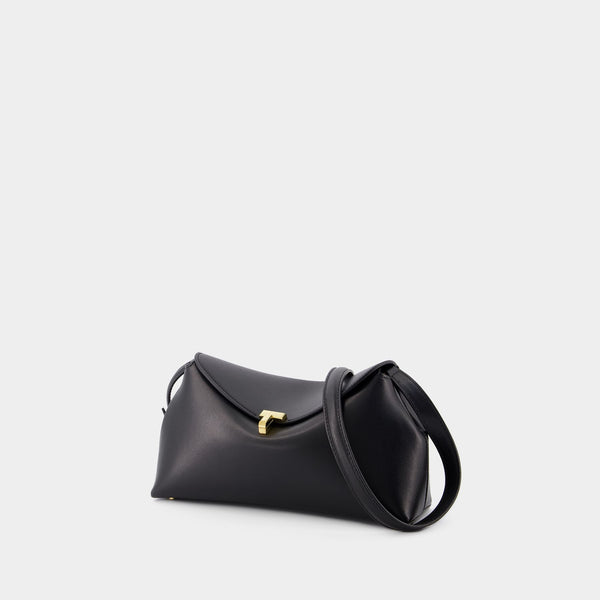 Pochette T Lock - TOTEME - Cuir - Noir