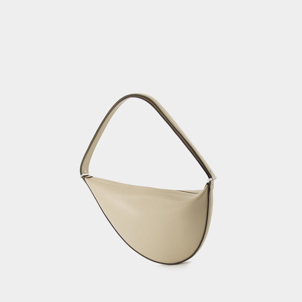 Sac Porté Épaule Scoop - TOTEME - Cuir - Beige