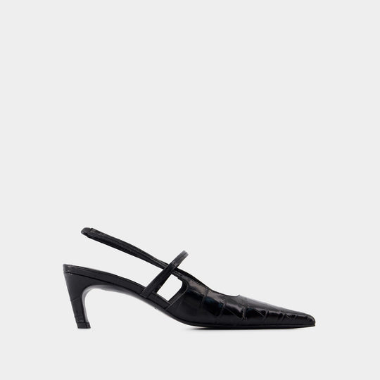 Slingback The Sharp - TOTEME - Cuir - Noir