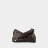 Pochette Shearling T-Lock - TOTEME - Cuir - Marron