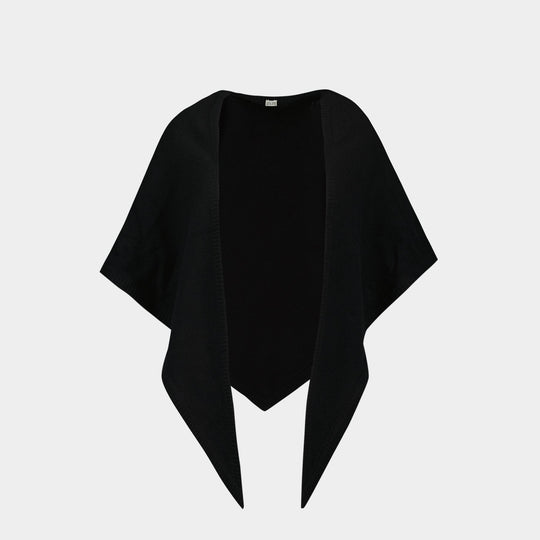 Écharpe Triangle - TOTEME - Laine - Noir