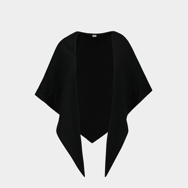 Écharpe Triangle - TOTEME - Laine - Noir