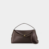 Sac À Main T-Lock Top Handle - TOTEME - Cuir - Marron