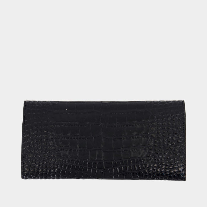 Porte-Monnaie T-Lock - TOTEME - Cuir - Noir