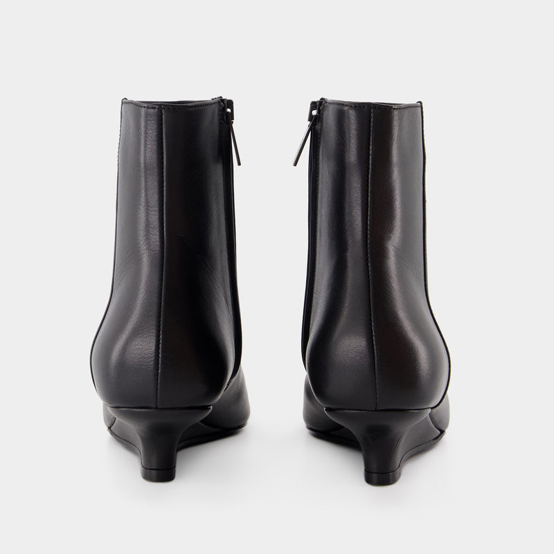 Bottines Sharp - TOTEME - Cuir - Noir