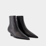 Bottines Sharp - TOTEME - Cuir - Noir