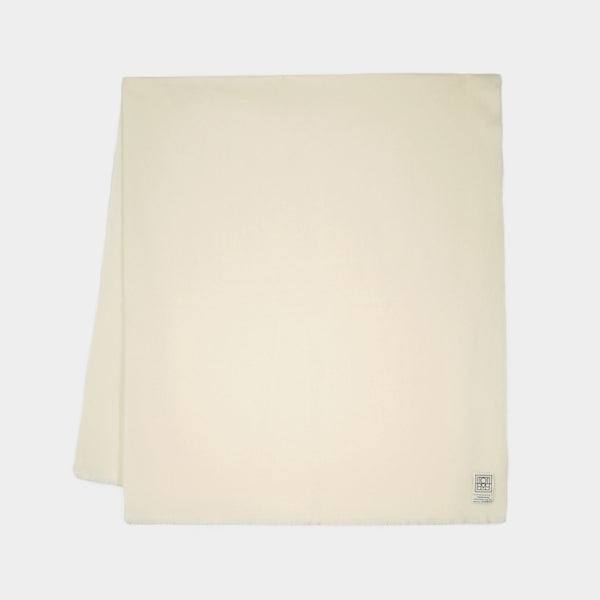 Écharpe Wide Classique - TOTEME - Laine - Ivoire