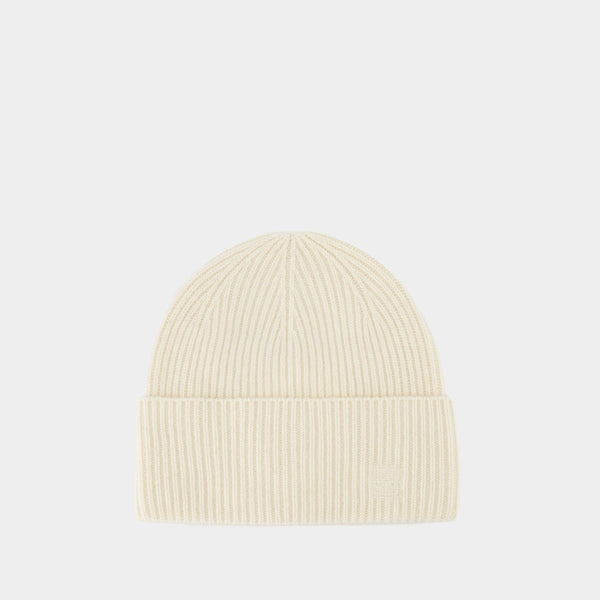 Bonnet Côtelée - TOTEME - Laine - Blanc