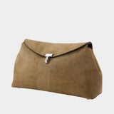 Pochette T-Lock - TOTEME - Cuir - Beige