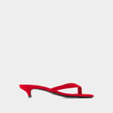 Sandales à Talons Flip Flops - TOTEME - Cuir - Rouge