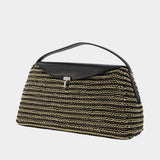 Sac À Main T-Lock Top Handle - TOTEME - Cuir - Noir