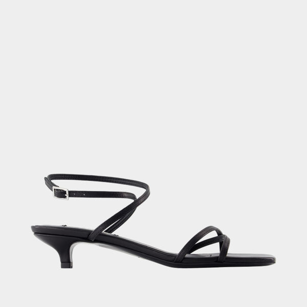 Sandales Crossover - TOTEME - Cuir - Noir